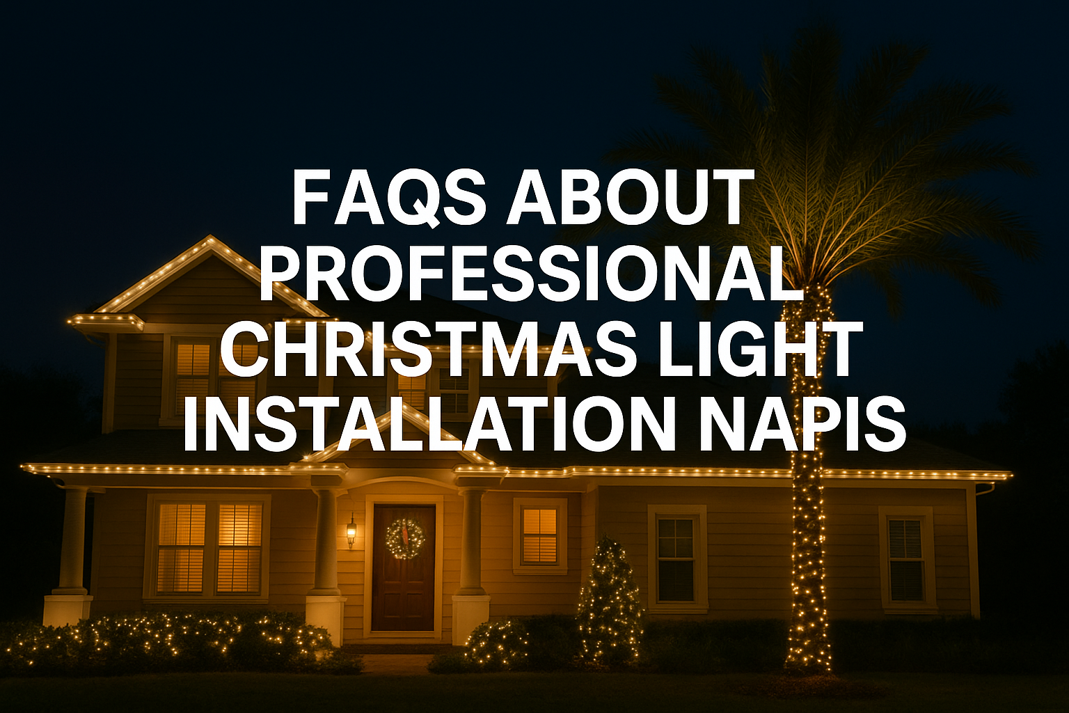 Read more about the article FAQs About Professional Christmas Light Installation Naples