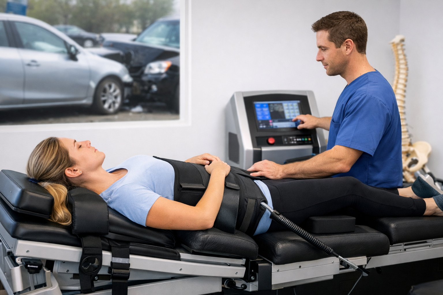You are currently viewing How Spinal Decompression Treatments Help After a Car Accident in Naples FL