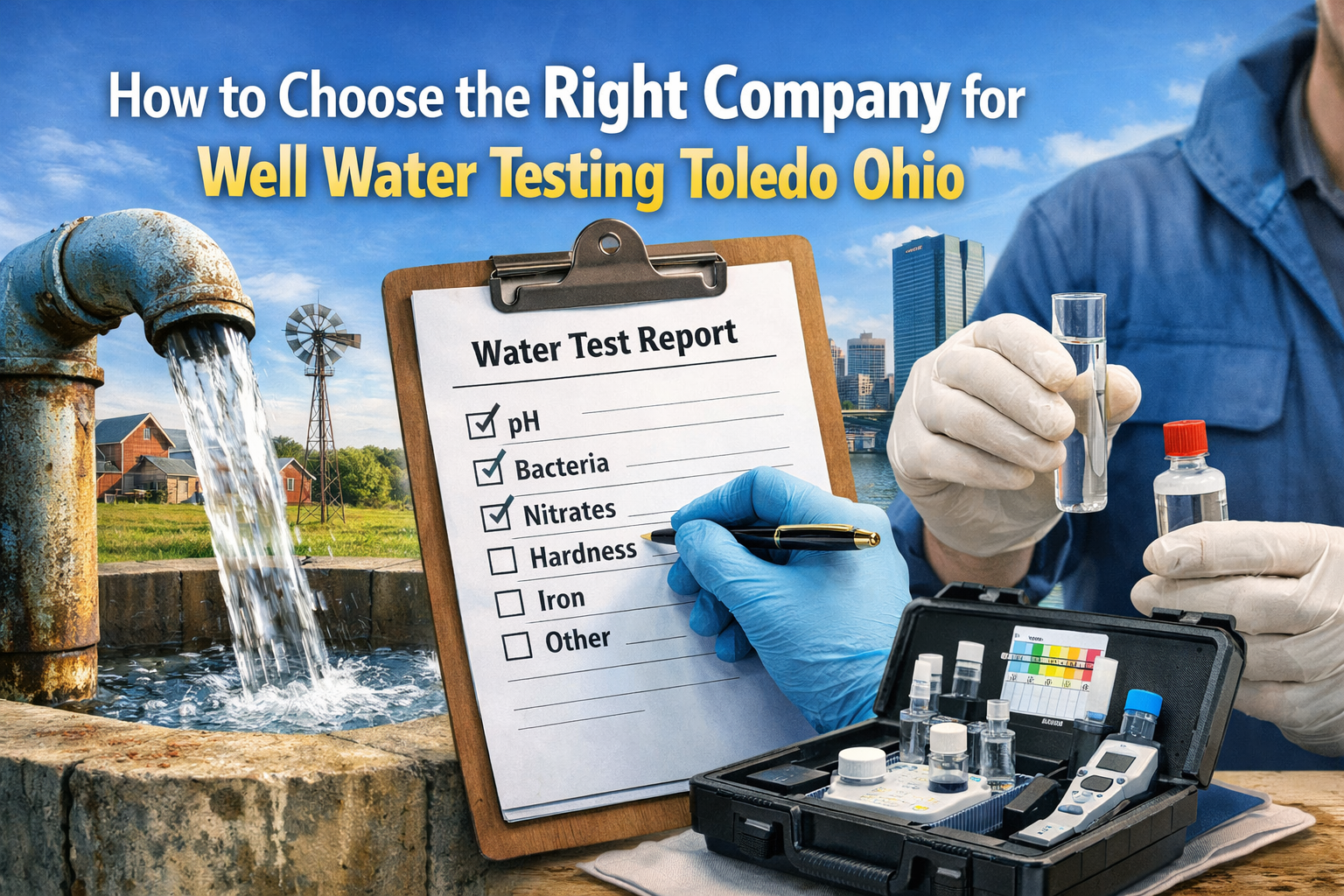 Read more about the article How to Choose the Right Company for well water testing Toledo Ohio