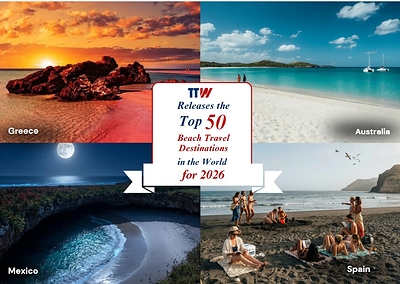 Read more about the article TTW Releases the Top 50 Beach Travel Destinations in the World for 2026