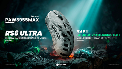 You are currently viewing ATTACK SHARK Unveils RS6 ULTRA, a Flagship Esports Mouse Featuring Its Proprietary Magnetic Hot-Swappable Battery Technology