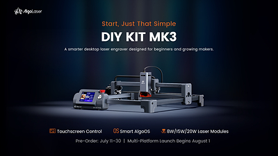 You are currently viewing AlgoLaser Launches DIY KIT MK3: Start, Just That Simple–A Smarter Way to Laser Engrave