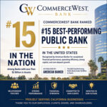 CommerceWest Bank Ranked Among the Top 15 Best-Performing Public Banks in America