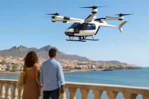 Read more about the article Eve Air Mobility and Moov Sign LOI for up to 30 eVTOLs to Explore Tourism and Regional Mobility in Cabo Verde