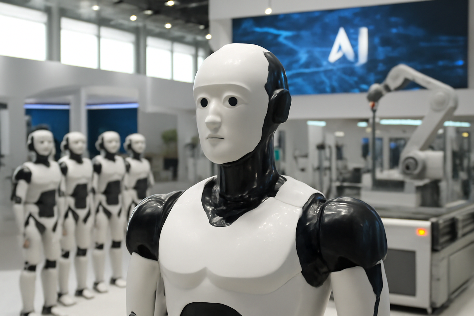 You are currently viewing Shanghai Electric showcases embodied intelligence robot matrix and AI-native smart factory solutions at WAIC 2026