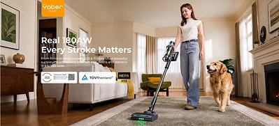 You are currently viewing Yaber Launches Cordless Vacuum HP20: TÜV-Tested 180AW Suction, SGS-certified H13 HEPA Filtration, and SenseCleanAI AI Detection Under $200