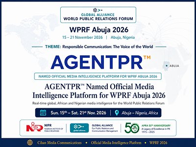 Read more about the article AGENTPR™ Named Official Media Intelligence Platform for WPRF Abuja 2026