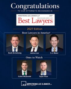 Read more about the article Armstrong Lee & Baker LLP Celebrates Five Attorneys Recognized in 2027 Best Lawyers in America Awards