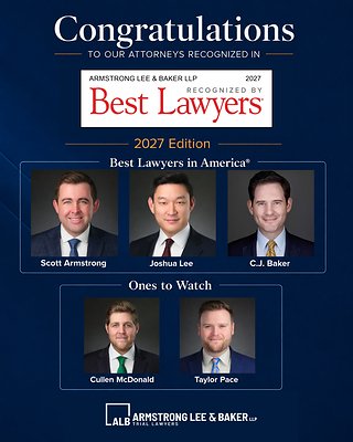 You are currently viewing Armstrong Lee & Baker LLP Celebrates Five Attorneys Recognized in 2027 Best Lawyers in America Awards