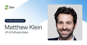 Read more about the article Zum Appoints Matthew Klein as VP of Software Sales