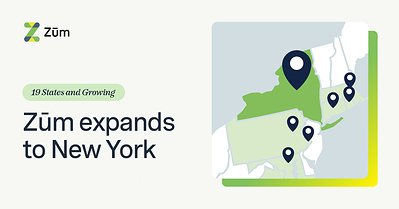 You are currently viewing Zum Expands to New York, Marking 19th State Nationwide