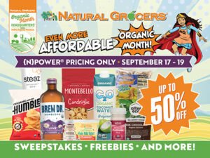 Read more about the article Celebrate Organic Month at Natural Grocers® With Exclusive Savings, Education, Freebies, Sweepstakes, and More