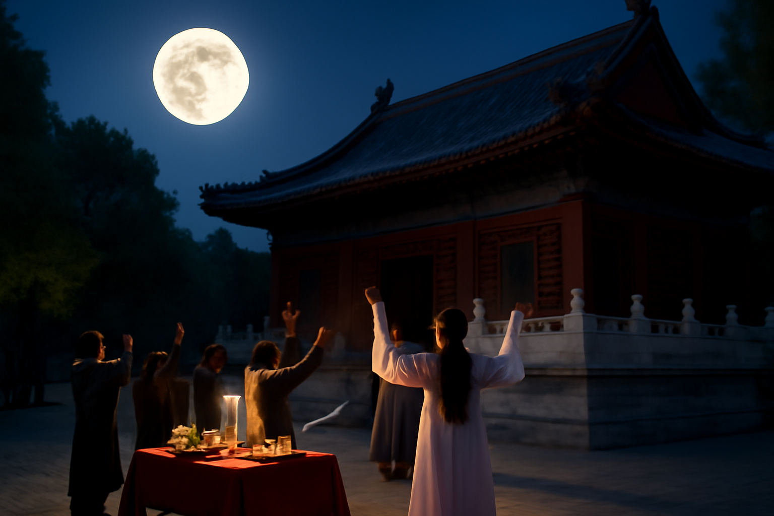 Read more about the article Mid-Autumn Festival: Exploring Ancient Rituals at the Temple of the Moon, Expressing Good Wishes Beneath the Full Moon