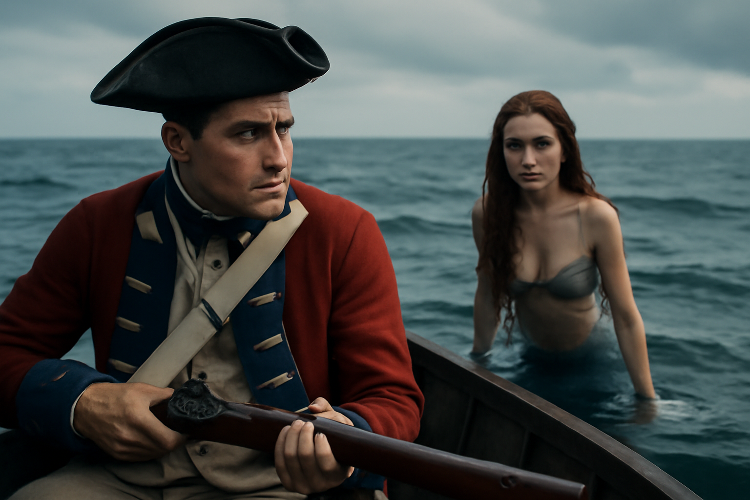 Read more about the article New Mermaid Short: Hessian Soldier Haunted at Sea by a Rhine Siren