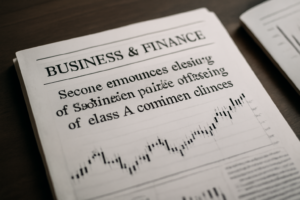 Read more about the article TORM plc announces closing of secondary public offering of its class A common shares