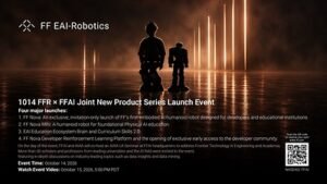 Read more about the article FF EAI Robotics Ecosystem Inc. (NASDAQ: FFR) Highlights Faraday Future Announcement: This Week’s Investor Weekly Report from YT Jia Rescheduled to October 14; FFR and FFAI to Host Joint New Product Launch Event on October 14