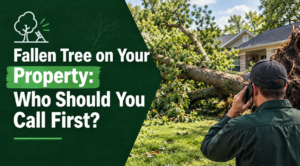 Read more about the article Fallen Tree on Your Property: Who Should You Call First?