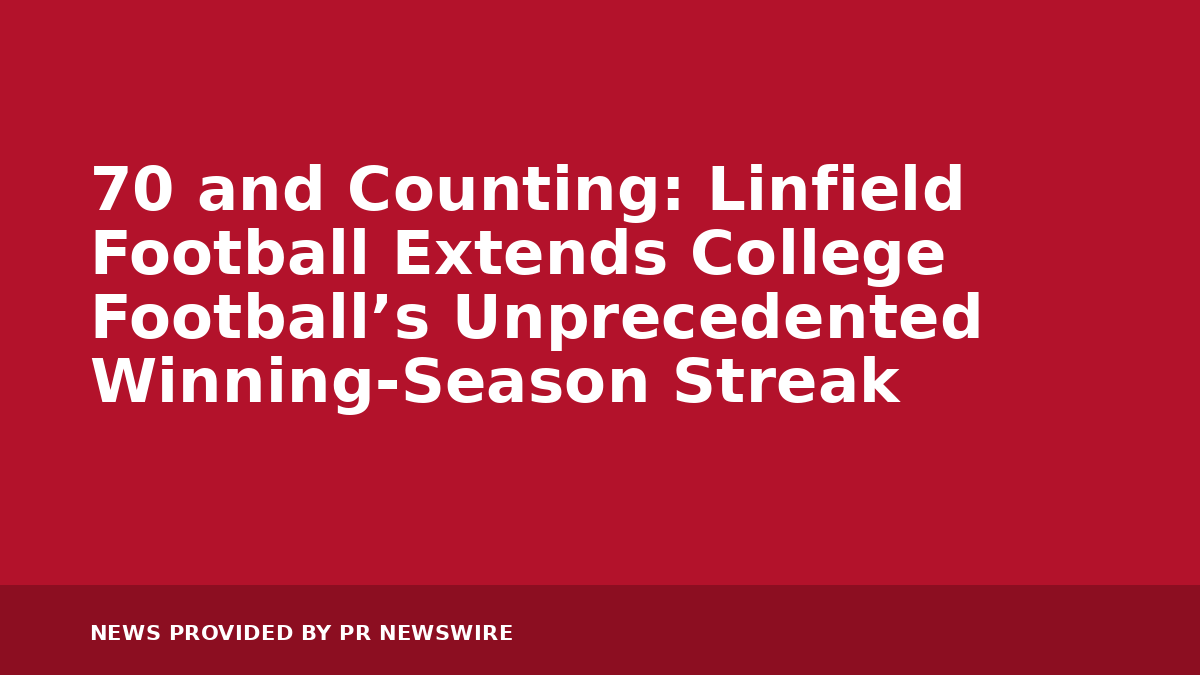 You are currently viewing 70 and Counting: Linfield Football Extends College Football’s Unprecedented Winning-Season Streak