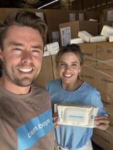 Read more about the article clean boys Wipes a Good Bet: Sports Media Couple Makes a New Play with Men’s Flushable Wipes