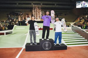 Read more about the article Monster Energy Sweeps Men’s Skateboard Street Podium at SLS Paris 2026