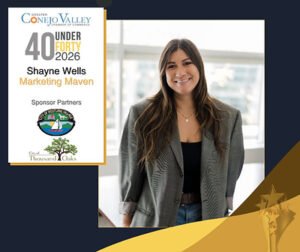Read more about the article Marketing Maven’s Shayne Wells Named a Greater Conejo Valley Chamber of Commerce 2026 40 Under Forty Honoree
