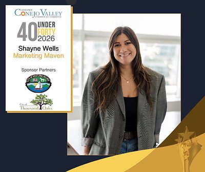 Read more about the article Marketing Maven’s Shayne Wells Named a Greater Conejo Valley Chamber of Commerce 2026 40 Under Forty Honoree