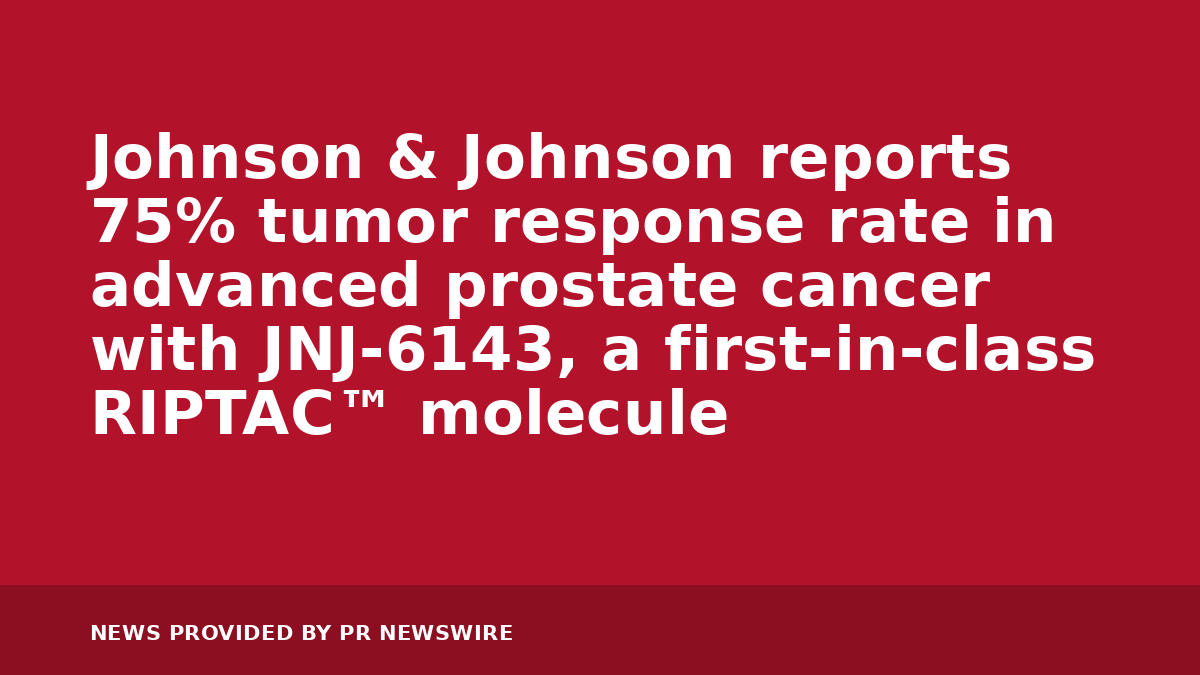 You are currently viewing Johnson & Johnson reports 75% tumor response rate in advanced prostate cancer with JNJ-6143, a first-in-class RIPTAC™ molecule