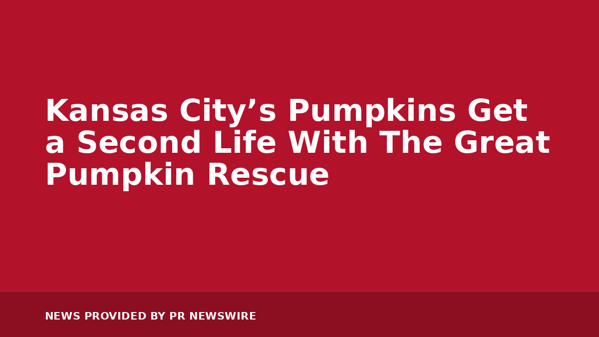 You are currently viewing Kansas City’s Pumpkins Get a Second Life With The Great Pumpkin Rescue