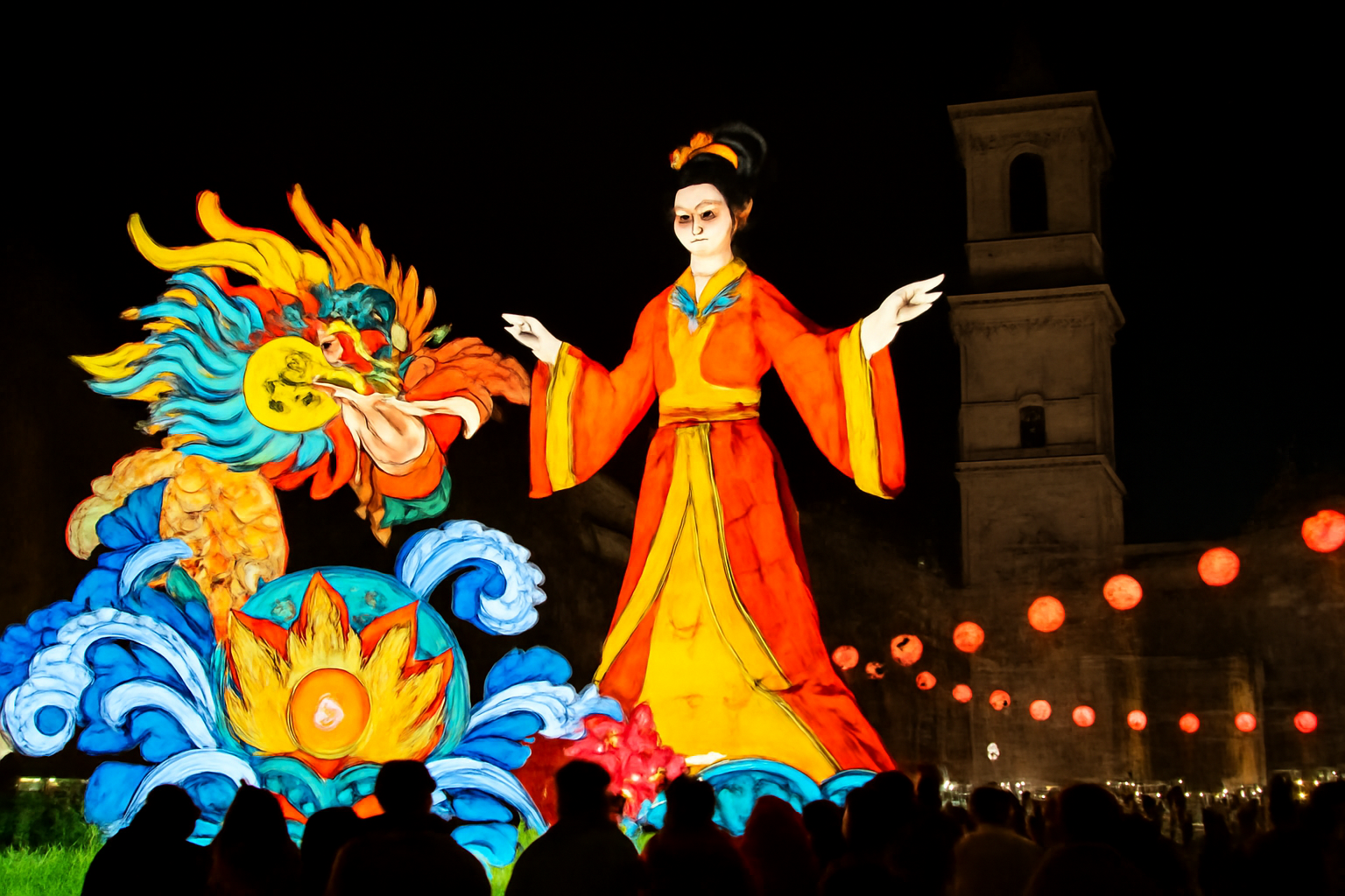 You are currently viewing Shanghai lantern show lights up Spanish celebration
